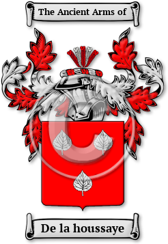 De la houssaye Family Crest Download (jpg) Legacy Series - 150 DPI